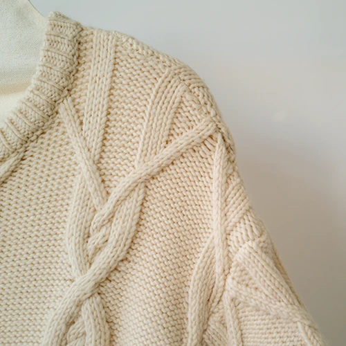 Square Neck Ribbed Sweater