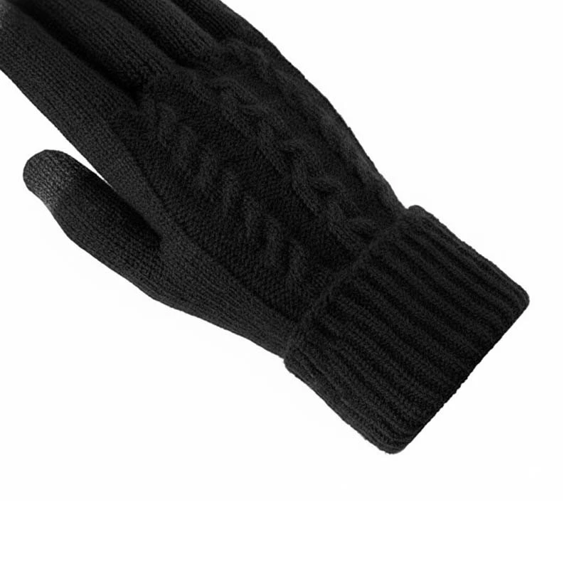 Black Cable Knit Gloves high quality Black Cable Knit Gloves high quality